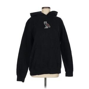 October’s Very Own OVO Drake Owl Sandra’s Rose Hoodie Black Embroidered OG Logo